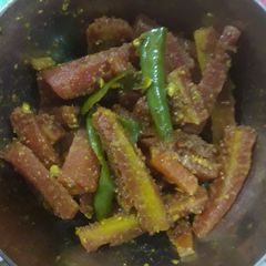 Gajar aur hari mirch ka Achar A picture of Gajar aur hari mirch ka Achar.