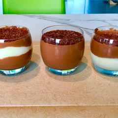 A picture of Double chocolate mousse.