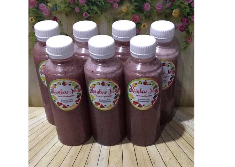 Langkah Mudah untuk Menyiapkan Diet Juice Cantaloupe Apple Blueberry Jambu Kristal, Menggugah Selera