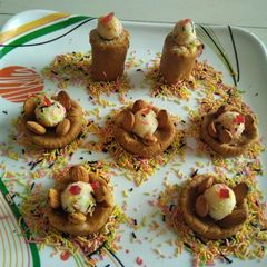 A picture of Sandwich coconut Mohanthal.