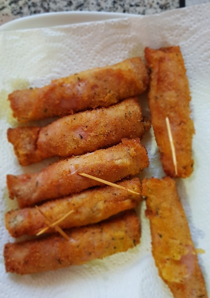 Una foto de Rollitos de jamón cocido y queso