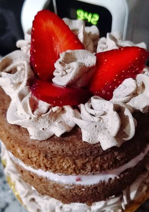 Una foto de Mini torta saludable sin harina ni azúcar