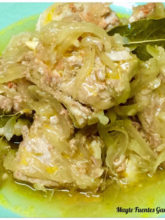 Una foto de Bonito encebollado estilo Conil