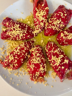 Una foto de Pimientos rellenos de salmón