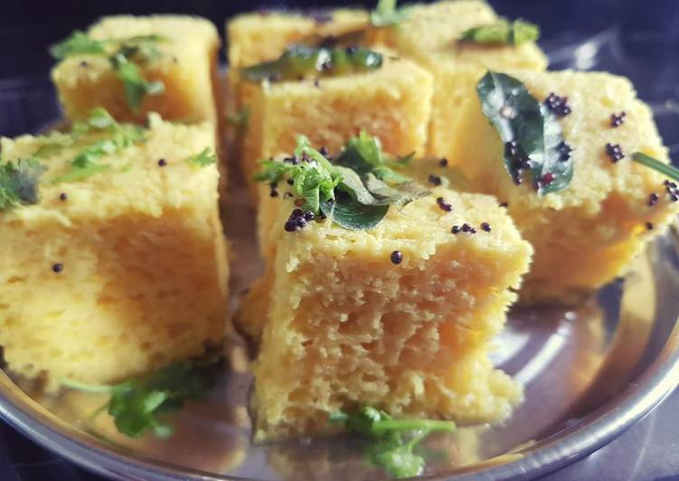 Steps to Prepare Vegan Khaman dokhla

