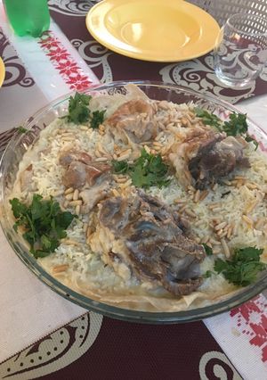 صورة لوصفة منسف اردني