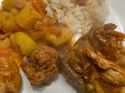 Uma foto de arroz low carb