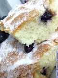 Bolo de iogurte de kefir com uvas