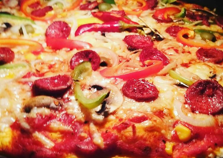 Recipe of Homemade Pizza Sucuk