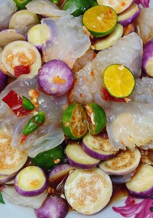 Hình của món Sứa Mắm Nhĩ.