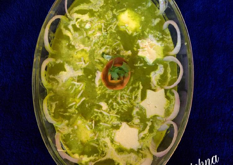 Recipe of Homemade Palak paneer