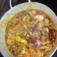 A picture of Garden egg sauce.