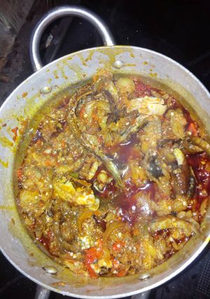 A picture of Garden egg sauce.