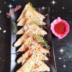 Garlic chilli cheese Toast A picture of Garlic chilli cheese Toast.