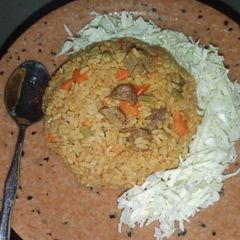 A picture of Turmeric Jollof Rice.