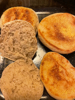 A picture of English muffins.