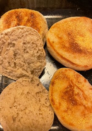 A picture of English muffins.