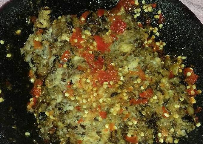 Resep Penyet tempe hitam anti diet, Enak Banget