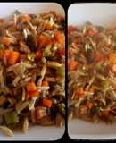 Pasta risone con champiñones. #unasolaolla