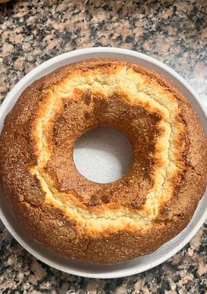 Una foto de Budín de Coco y Dulce de Leche