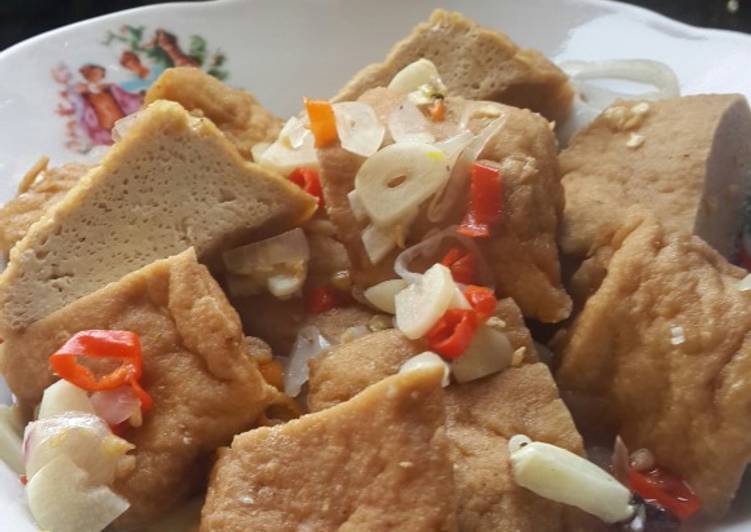 Bumbu Menyiapkan Tahu rebus, Bisa Manjain Lidah