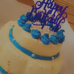 A picture of How to make a two step cake.