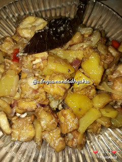 Foto resep Tahu tempe kentang tumis santan #StepByStep #PekanInspirasi