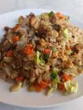 Arroz chaufa de champiñones