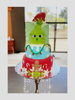 Una foto de Pastel de Grinch