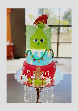 Una foto de Pastel de Grinch