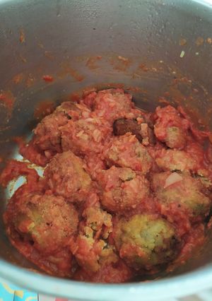 Una foto de Albóndigas de berenjena