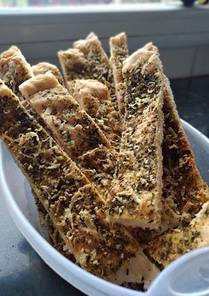 Una foto de Talitas de queso y orégano