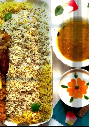 عکسی از دستور باقالی پلو با ماهیچه رستورانی😍