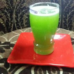A picture of Karela juice.