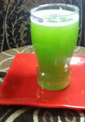 A picture of Karela juice.
