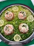 Ensalada de camarones con papa