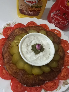 عکسی از دستور کتلت سیب زمینی و کدو