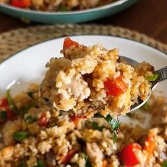 Chicken couscous A picture of Chicken couscous.