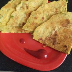 A picture of Besan cheela.