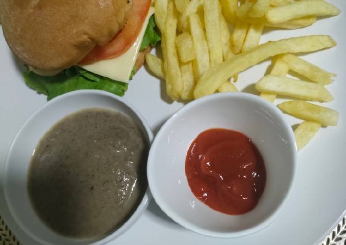 Resep Beef Burger Set Oleh Venia Kitchen - Cookpad