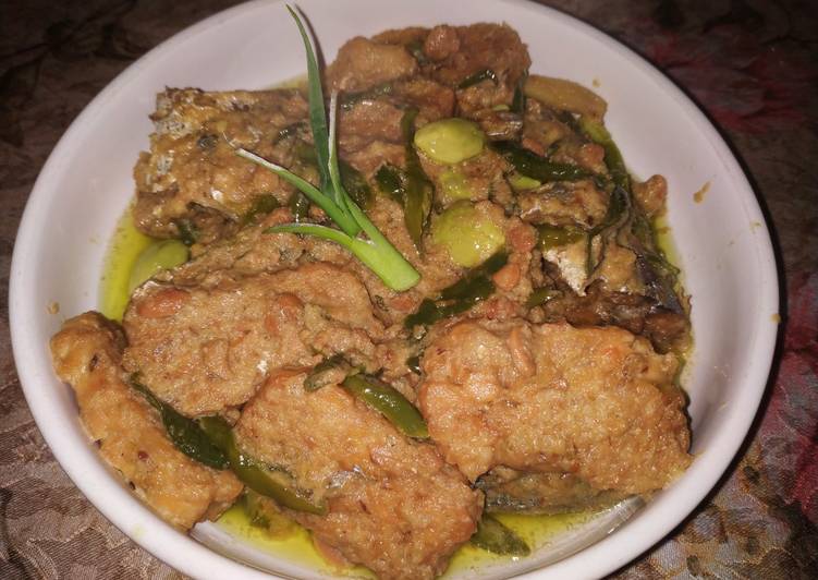 Ikan tauco santan cabai hijau