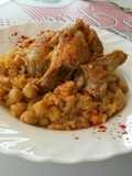 Arroz de pollo con garbanzos