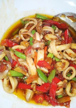 Foto resep Cumi oseng buncis 🤗