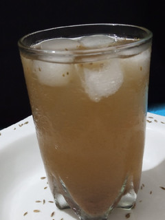 A picture of Jal Zeera(cumin water).
