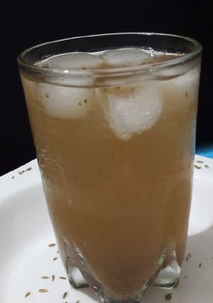 A picture of Jal Zeera(cumin water).