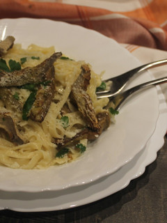 Foto di Tagliolini cacio,pepe e carciofi