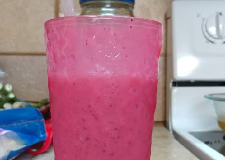 Step-by-Step Guide to Prepare Any-night-of-the-week Blueberry raspberry protein shake