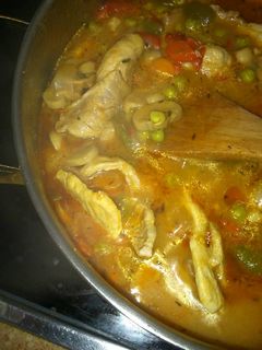 Una foto de Filete de lomo de cerdo con verduras