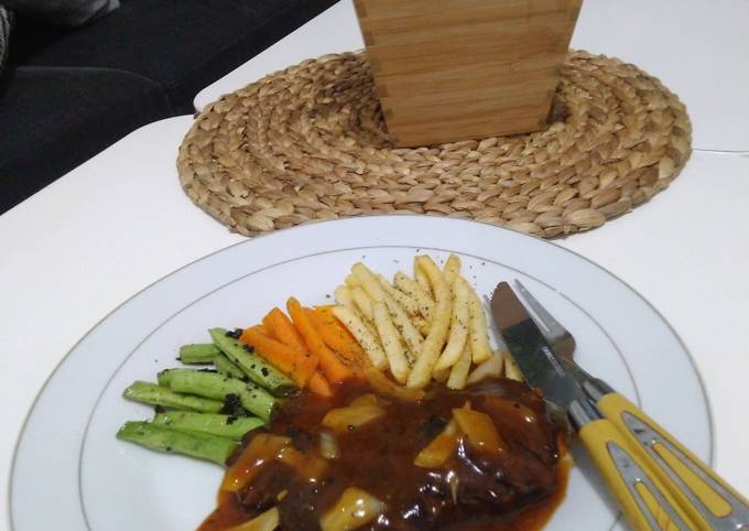 Cara Buat Beef Steak Oven Well Done Taste Yang Sederhana