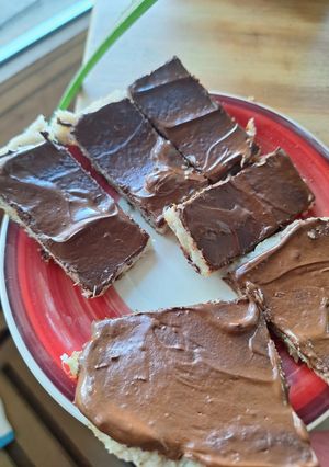 Una foto de Bocaditos de banana 🍌, coco 🥥y chocolate 🍫